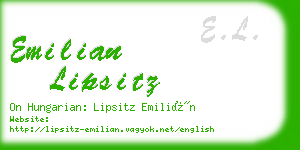 emilian lipsitz business card